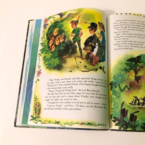 Vintage 1976 Peter Pan A Big Golden Book Walt Disney - Picture 14 of 16
